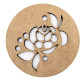 Набір підставок для чашок 2шт круглі (МДФ 5мм) ROSA Квітковий орнамент d:10см GPТ50073050