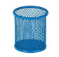 Стакан для ручок Метал Сітка №2 БЛАКИТНИЙ Д80мм