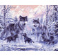 Картина по номер. на холсті 40*50см Бебилон Турбо VP466 Вовчаче сімейство