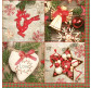 Салфетка для декупажа ! Поштучно 1/20 ! 33*33см №10201 Новогодние аксессуары-1