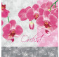 Салфетка для декупажа ! Поштучно 1/20 ! 33*33см №10001 Orchid