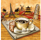 Салфетка для декупажа ! Поштучно 1/20 ! 33*33см №20101 Coffe break