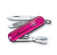 Victorinox CLASSIC  58мм 7предм рожев. прозорий + ножн. Vx06203.T5