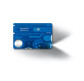 Victorinox SWISSCARD LITE 82мм 13предм синій прозор. + ножн. + Led + викрутка + ручка Vx07322.T2