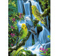 Картина по номер. на холсті 30*40см Бебилон Турбо VK127 Хвилясті попуги