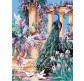 Картина по номер. на холсті 30*40см Бебилон Турбо VK139 Іриси та пава