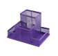 Підставка канцелярська Метал Сітка фіолетова 150x100x100мм ZiBi ZB.3116-07