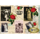 Декупажная карта-бумага 21*29,7см Vintage Design 40г/м С Днем свадьбы S066