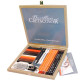 Олівці чорнографітні прості Cretacolor набір 25 предм в дер. кор PASSION BOX 907140041