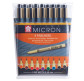 Капілярні ручки PIGMA Micron Лінер Sakura набір різнокольорові 9шт POXSDK059