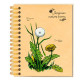 Блокнот спіраль B6 OPTIMA 100арк Крафт Квіти України Кульбаба O20363-05