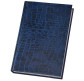 Щоденник А6 Economix недатований Croco синій E21728-02