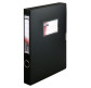 Папка-короб А4 на липучці пластик Axent 36мм чорна 1736-01-А