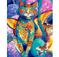 Картина по номер. на холсті 40*50см Бебилон Турбо VP613 Чеширский кот