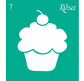 Трафарет самокл багаторазов 9*10см ROSA Talent №7 3625107