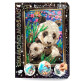 Алмазна мозаїка по номерам на холсті 20*30см DankoToys DT DM-02-10 Панди