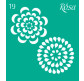 Трафарет самокл багаторазов 9*10см ROSA Talent №19 3625119