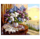 Картина по номер. на холсті 40*50см Бебилон Premium NB331 Сирень на окне