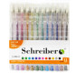 Гелеві ручки Schreiber набір 12шт металік S-708-12