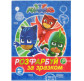 Книжка-розмальовка 21*27,5см ПЕРО 8арк PJMasks, розфарбуй за зразком (синя) укр. 628997