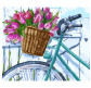 Картина  по номер. на холсті 40*50см Идейка КН2219 Тюльпани у кошику