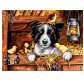 Картина по номер. на холсті 30*40см Бебилон Турбо VK184 Пес з курчатами
