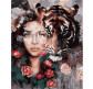 Картина по номер. на холсті 40*50см Бебилон Турбо VP966 Глаза тигра