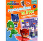 Книжка-розмальовка 21*27,5см ПЕРО 6арк PJ Masks з іграми та наклейками, укр. 629130