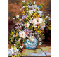 Картина по номер. на холсті 30*40см Бебилон Турбо VK088 Букет у розписній вазі