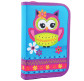 Пенал 1М 1 Вересня Smart 'Owl' з 2 отворотами б/н 531681
