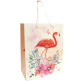 Пакет подарунковий паперовий TUKZAR 23*18*10см Фламінго, 4 диз. XM-2057(S)