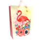 Пакет подарунковий паперовий TUKZAR 32*26*10см Фламінго, 4 диз. XM-2057(M)
