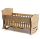 Заготовка для декорування Rosa Talent (МДФ) Ліжечко Baby born-2 46,2*24,2*33см 28730056