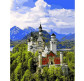 Картина по номер. на холсті 40*50см Бебилон Турбо VP1095 Вид на замок Нойшванштайн