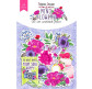 Висічка з папіру Фабрика Декору 250г/м Mind flowers 64шт FDCDS-04065