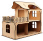 Заготовка МДФ Ляльковий будиночок з балконом 58*31*53см ROSA Talent 2873003