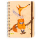 Блокнот для записей на пружине А5 70л. Kirisketch Дерево, Лисица 770556