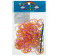 Гумки для плетіння Rainbow Loom 200шт. зебра Жовто-фіолетовий 8361 +крючок
