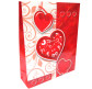Пакет подарунковий паперовий SAT 23*30*8см Серця L