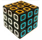 Іграшка Кубік Рубіка 3х3, 5,6*5,6см чорний, кольоровий контур 8814/7kub