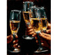Картина по номер. на холсті 40*50см Mariposa Q2220 Бокалы белого вина