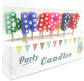 Свічки-набір для торта Party Candles Буквы 'HAPPY BIRTHDAY' горох різнокольоровий 100277