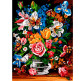 Картина по номер. на холсті 30*40см Бебилон Турбо VK248 Букет і метелики