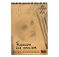 Блокнот для ескізів скетчбук А5 14,8*21см 50арк Крафт 70г/м2 Арт Хобби Бутик на спіралі 006205