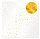 Ацетатний лист 30,5*30,5см Фабрика Декору з фальгуванням FDFMA-1-027 Golden Drops