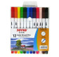 Фломастери 12кол. Joyko двосторонні з пензликом CLP-06