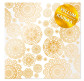 Калька (веллум) Фабрика Декору 30,5*30,5см 90г з фольгуванням FDFMA-2-026 Golden Napkins