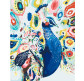 Картина  по номер. на холсті 40*50см Идейка КН2492 Яскравий павич