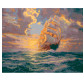 Картина  по номер. на холсті 40*50см Идейка КН2715 Світанок під вітрилами