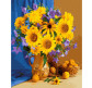 Картина по номер. на холсті 40*50см Никитошка GX33265 Ваза з соняшником